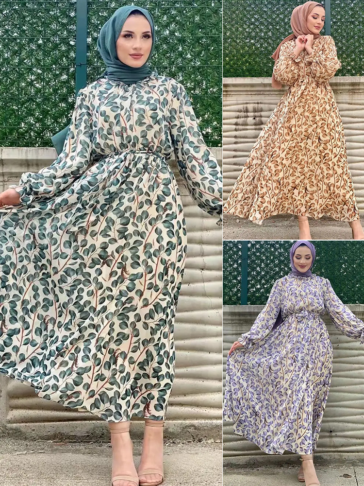Abaya Modest Wear - New Summer Floral Abaya Dubai Luxury