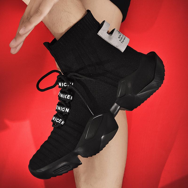 Ethnic Wear Model Fashion - Plus Size Hightop High-soled Men Sport