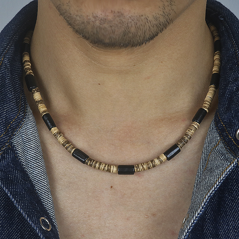 Ethnic Fashion Co In - 2023 Tribal Coconut Beads Necklace Men