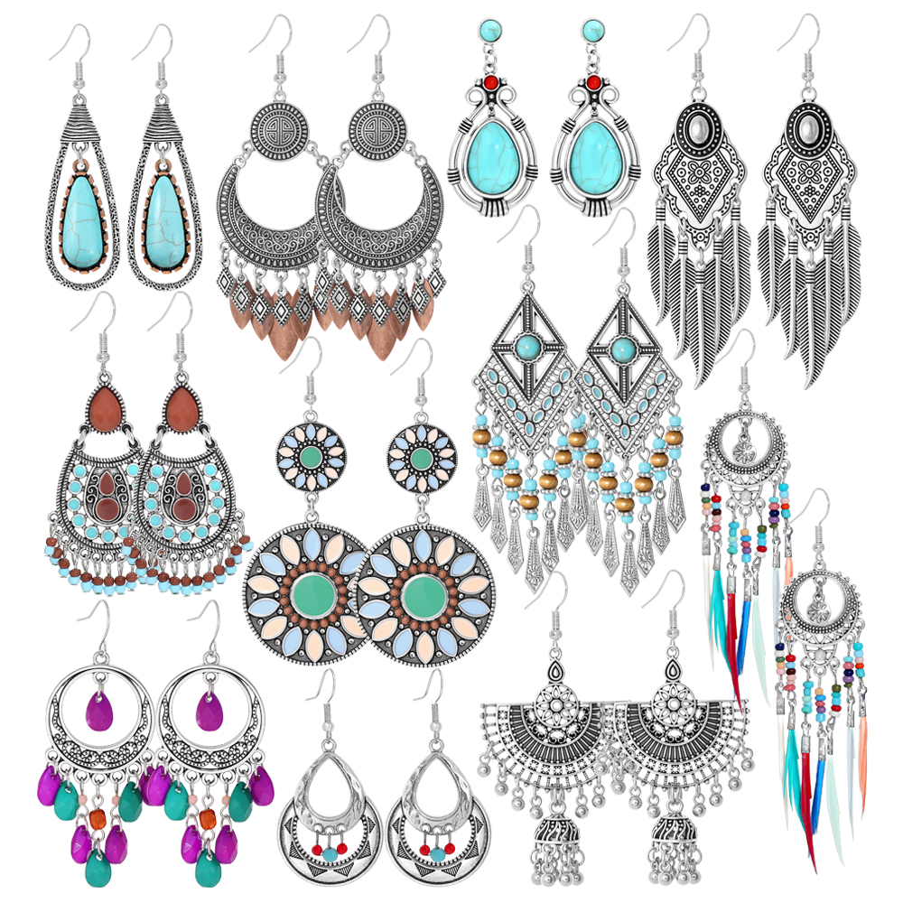 Ethnic Fashion Wear - Ethnic Style Dangle Earrings Fringed Earrings