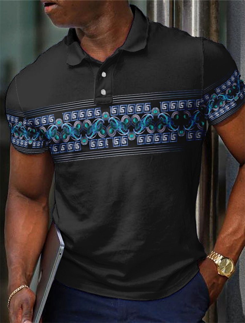 Retro Ethnic Style Polo Shirts - đánh giá và giá Men'S Ethnic Fashion Trends