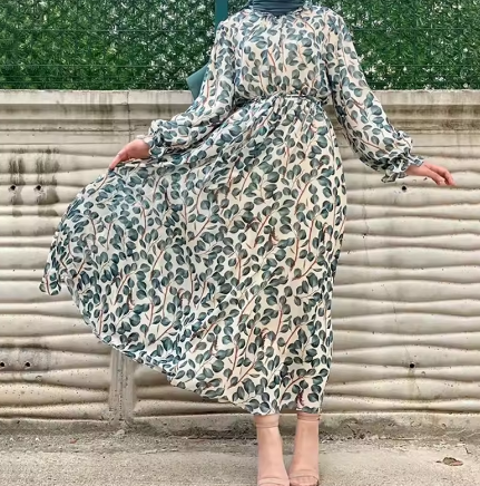 New Summer Floral Abaya Dubai  - đánh giá và giá Abaya Modest Wear