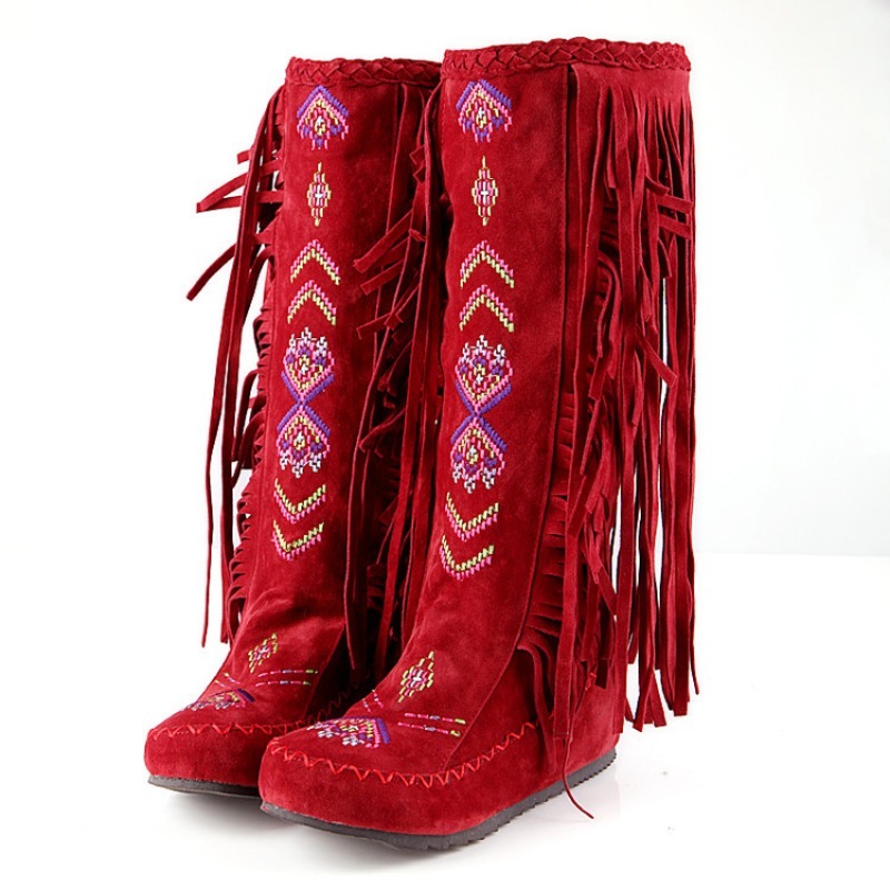 Tassel Boots Handmade Embroide - đánh giá và giá The Ethnic Fashion