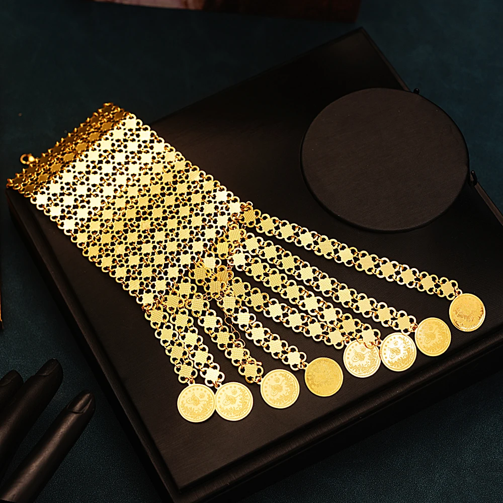 New Coin Tassles Gold Plated J - đánh giá và giá Ethnic Luxe Fashion