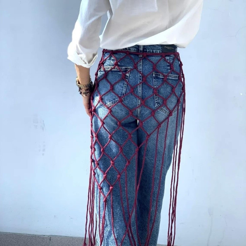 Bohemian Netted Fringe Scarf S - đánh giá và giá Ethnic Fashion Designers