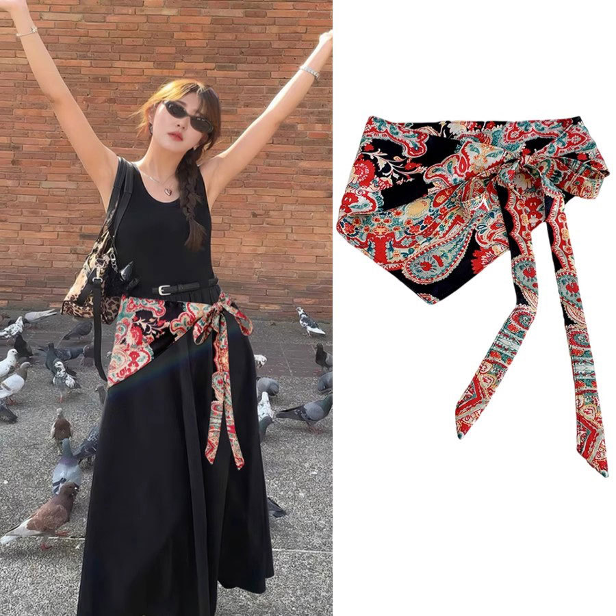 Cashew flower triangular scarf - đánh giá và giá Ethnic Fashion Wear