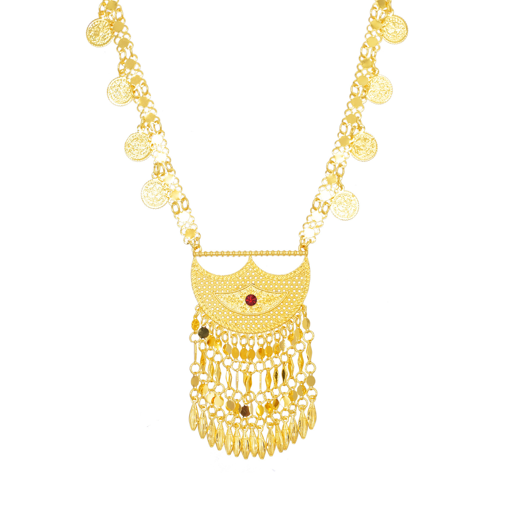 Trendy Golden Long Chain Coins - đánh giá và giá Ethnic Fashion Co In
