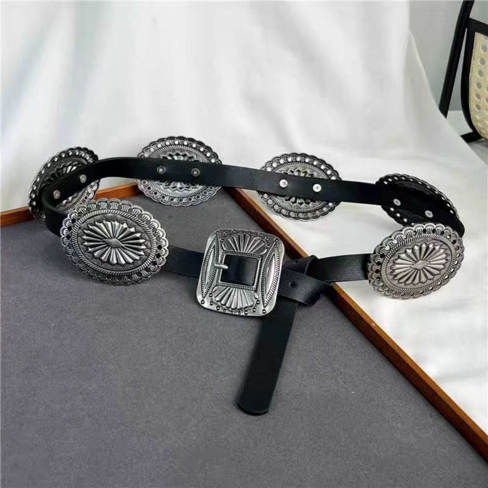 Fashion Y2K Metal Carved Belts - đánh giá và giá Y2K Ethnic Fashion