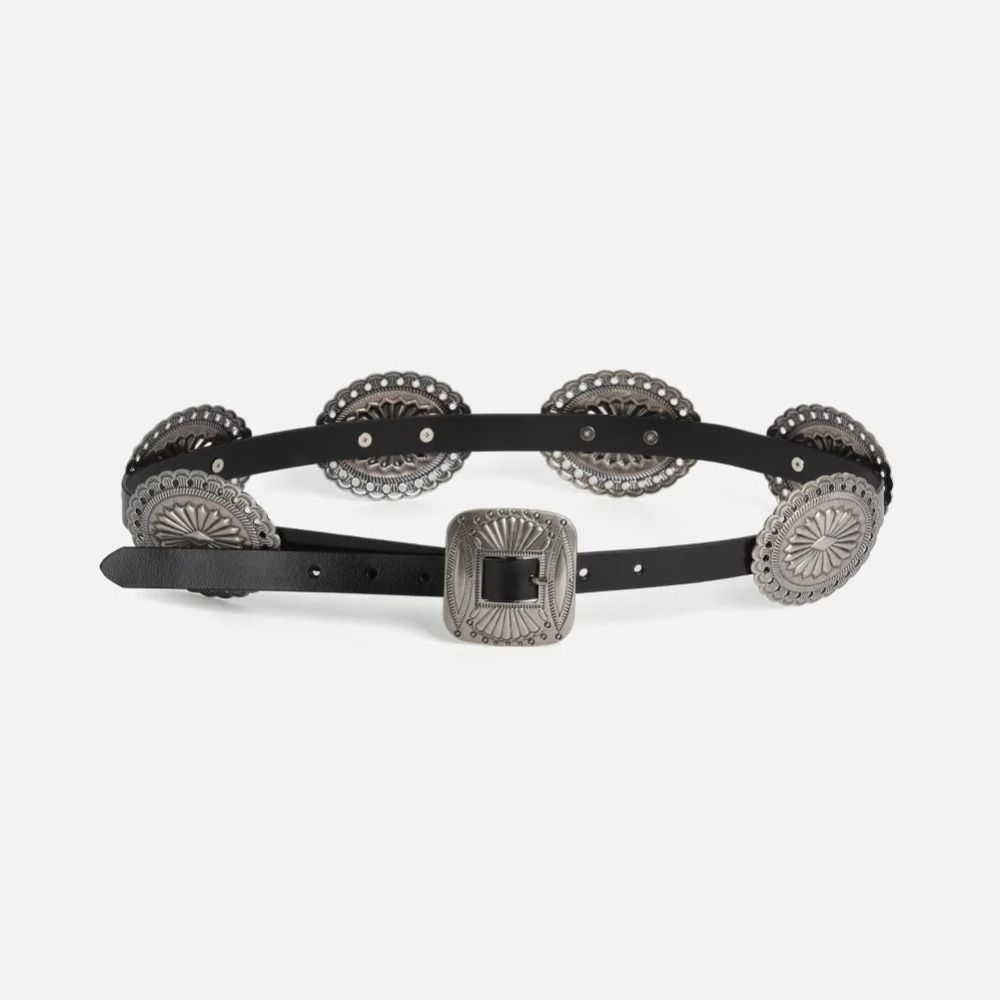 Fashion Y2K Metal Carved Belts - đánh giá và giá Y2K Ethnic Fashion