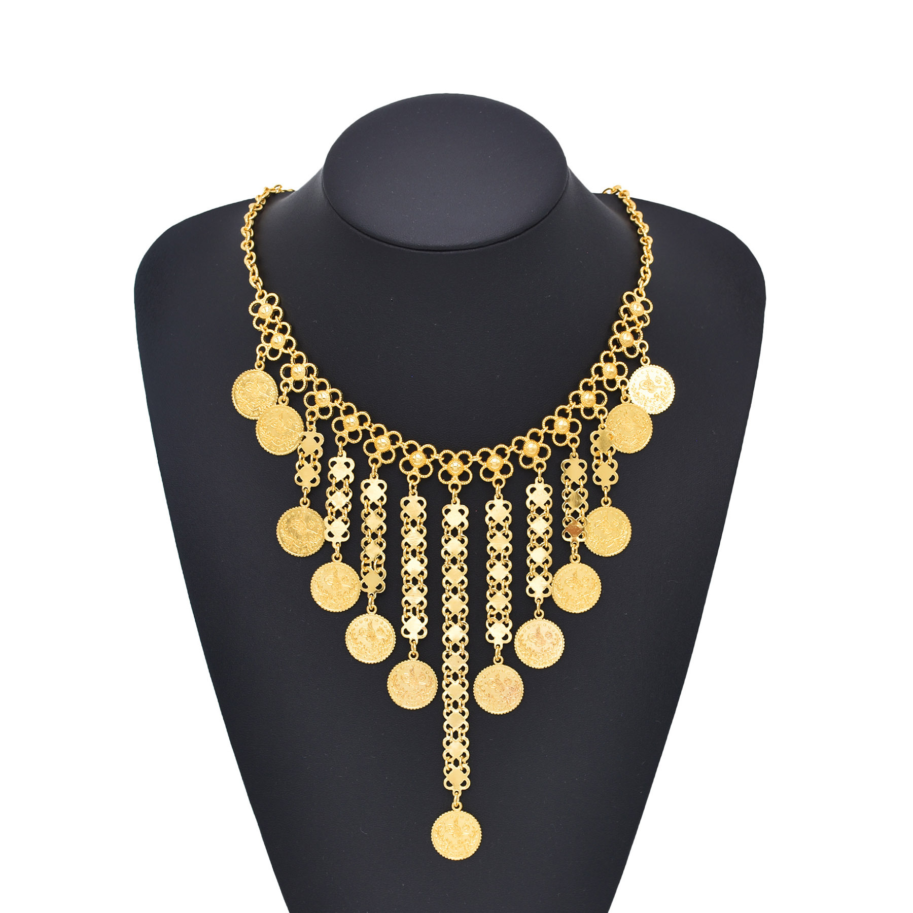 Gold Color Coins Long Chains T - đánh giá và giá Ethnic Fashion Co In