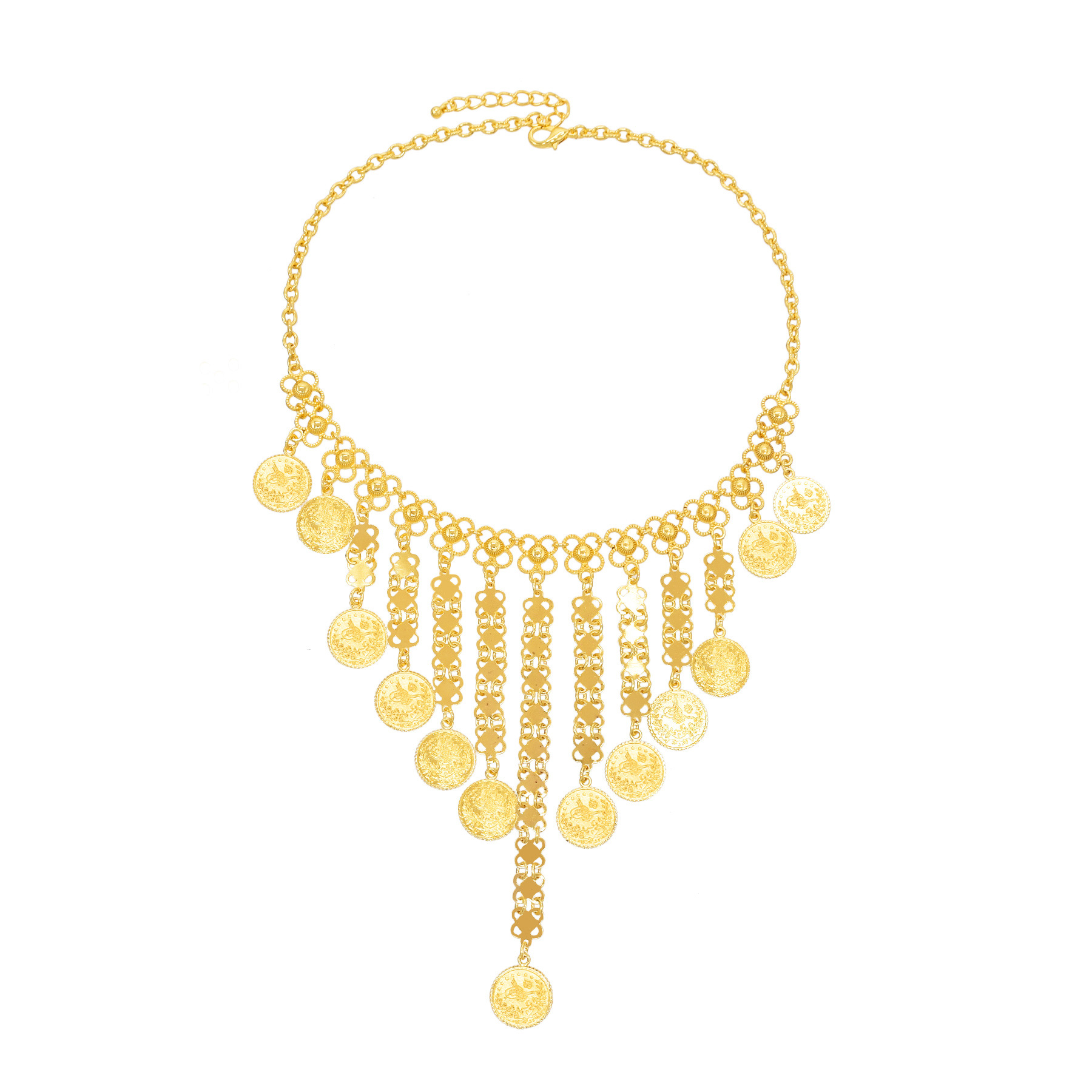 Gold Color Coins Long Chains T - đánh giá và giá Ethnic Fashion Co In