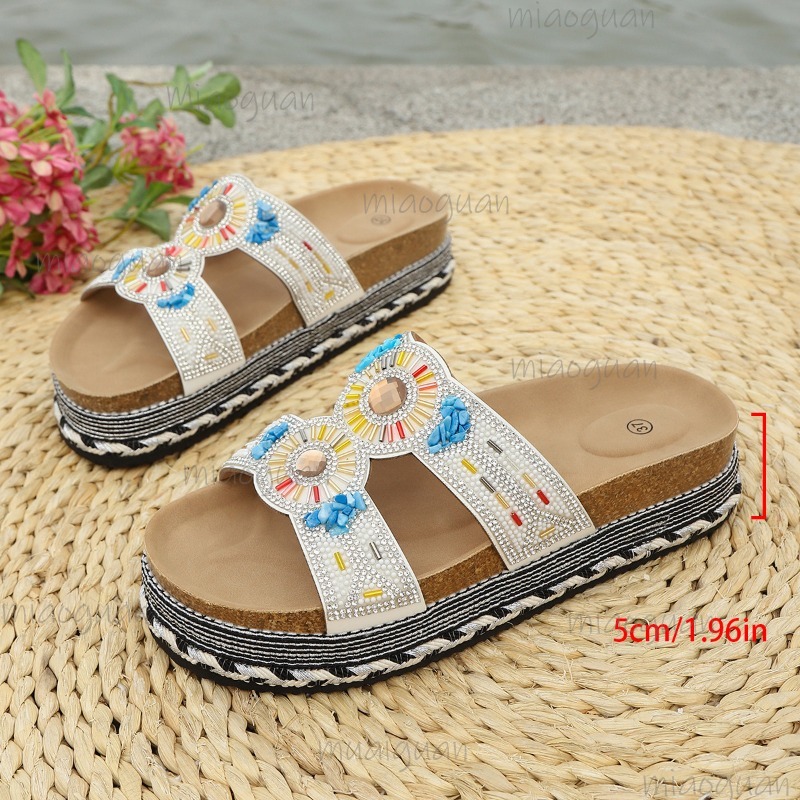 Bohemian Rhinestone Platform S - đánh giá và giá The Ethnic Fashion