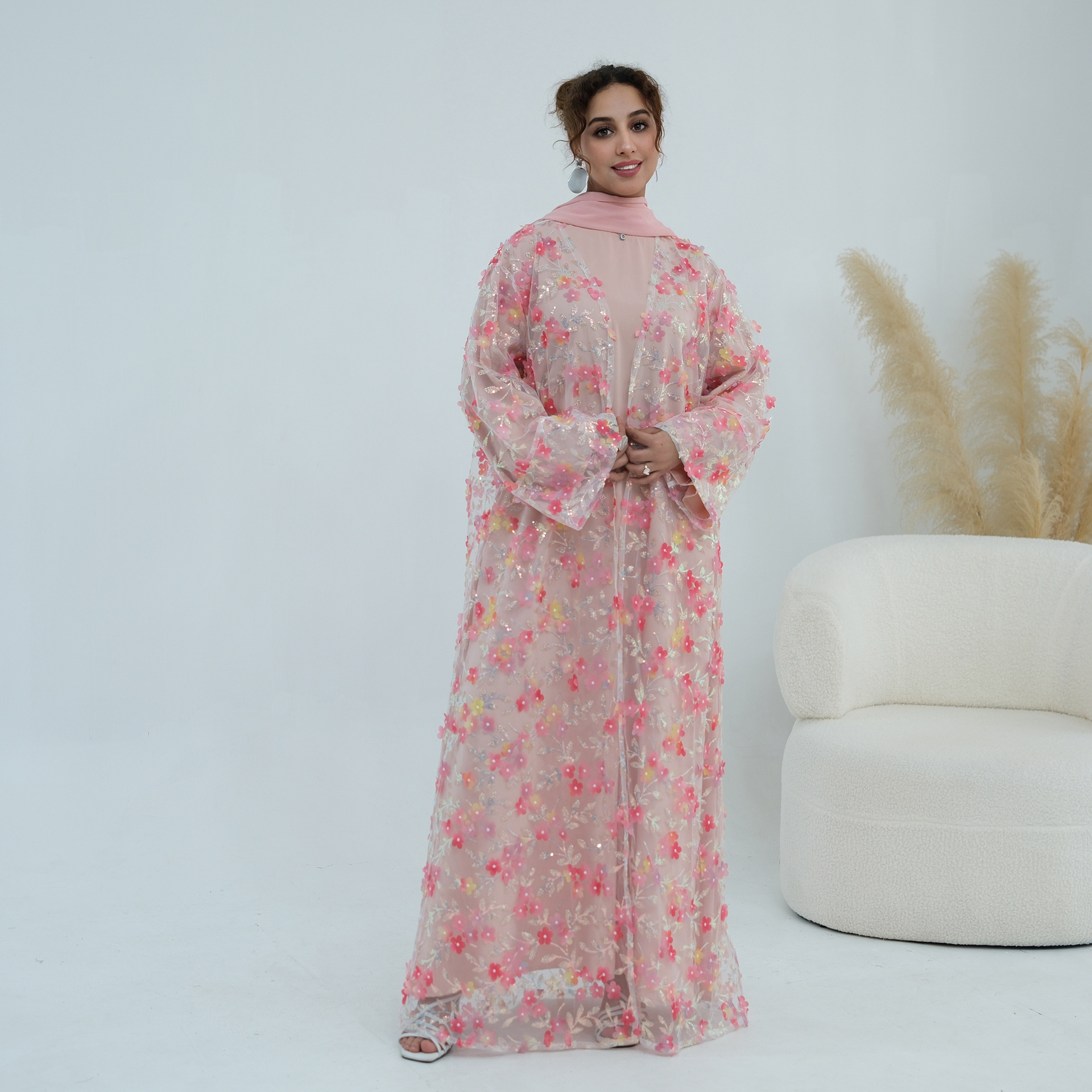 2026 Luxury Abaya EID 3D Flora - đánh giá và giá Abaya Modest Wear