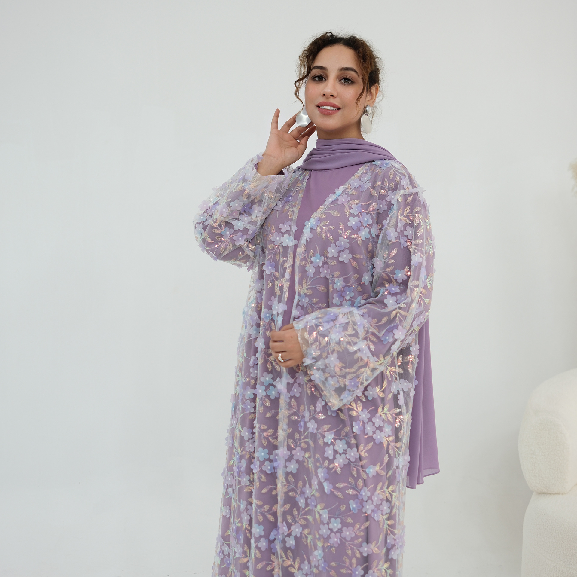 2026 Luxury Abaya EID 3D Flora - đánh giá và giá Abaya Modest Wear