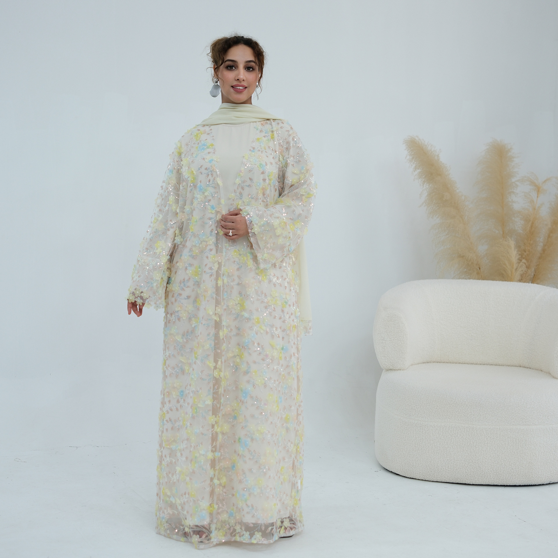 2026 Luxury Abaya EID 3D Flora - đánh giá và giá Abaya Modest Wear