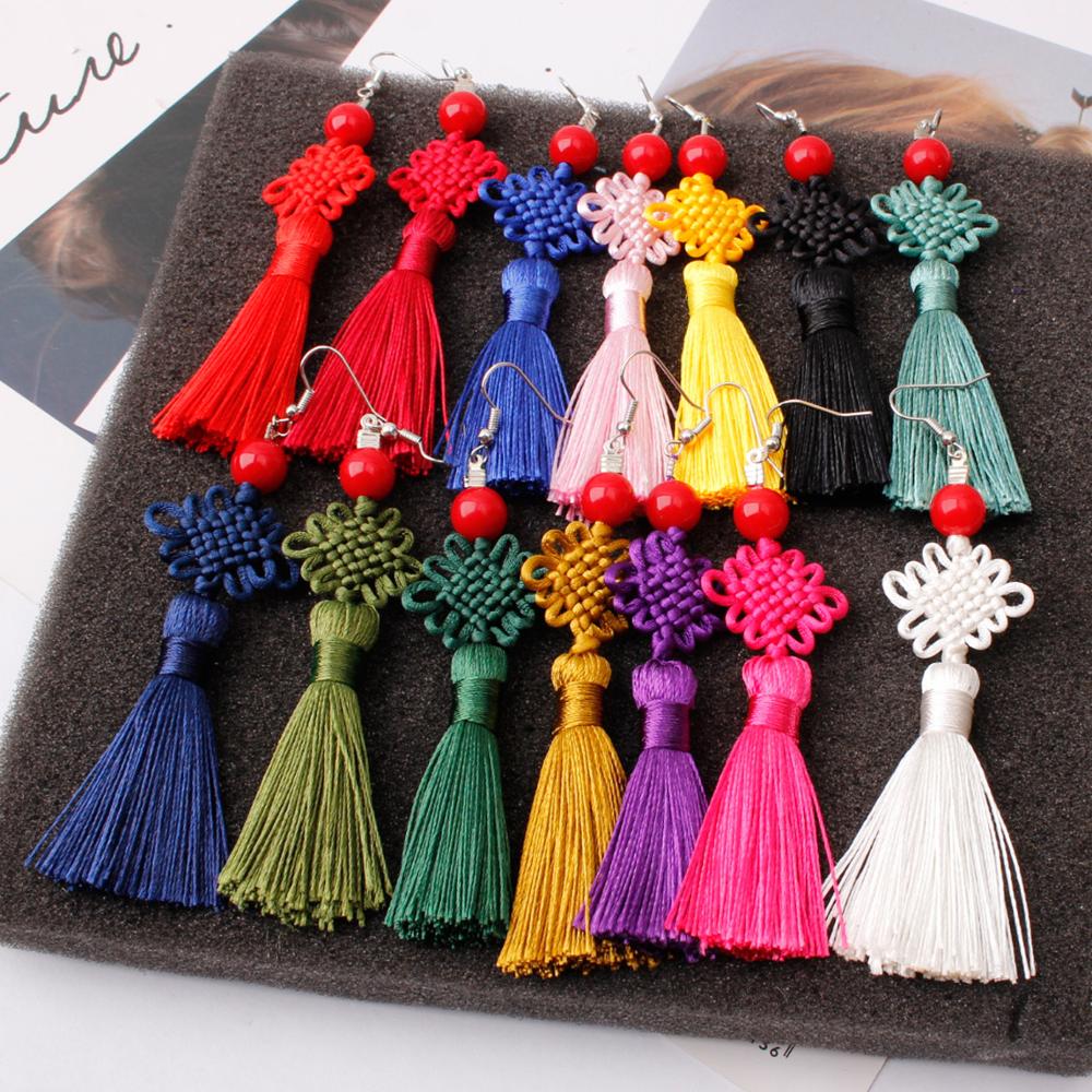Colorful Thread Braided Chines - đánh giá và giá Y2K Ethnic Fashion