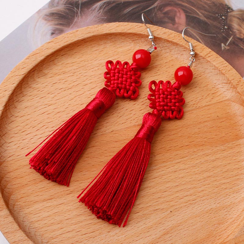 Colorful Thread Braided Chines - đánh giá và giá Y2K Ethnic Fashion