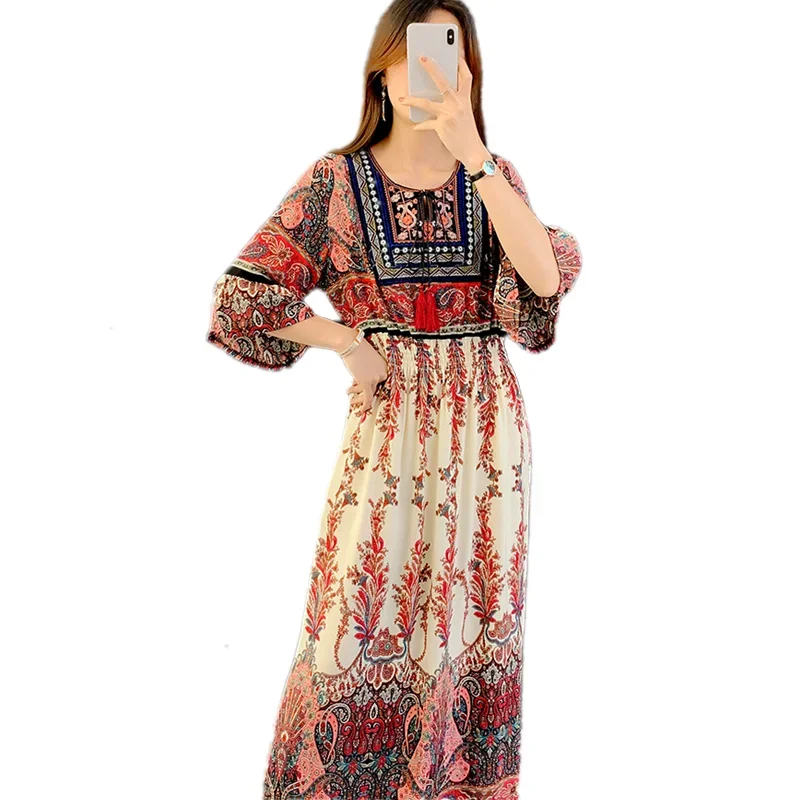 Ethnic Style Maxi Dresses for  - đánh giá và giá Y2K Ethnic Fashion