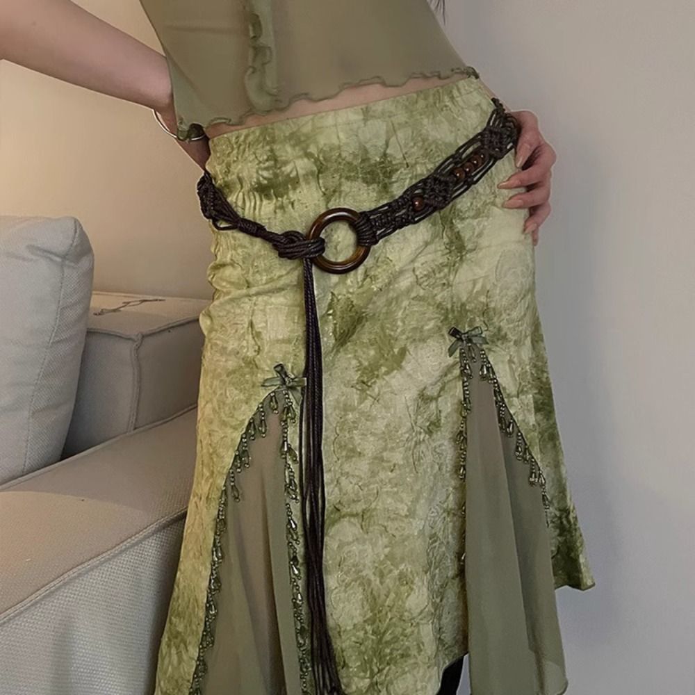 Braided Waist Chain Women's Ve - đánh giá và giá Y2K Ethnic Fashion