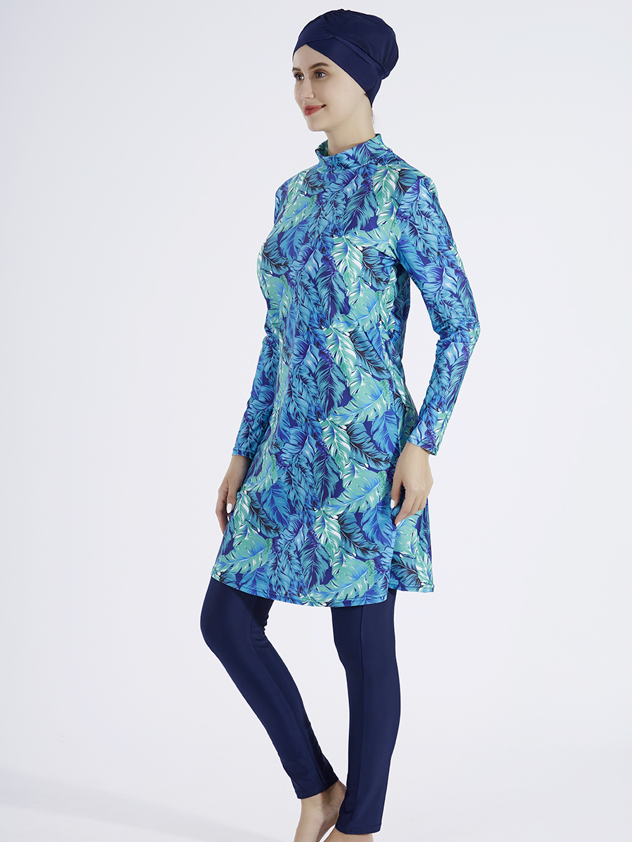 3PCS/Set Floral Muslim Swimmin - đánh giá và giá Abaya Modest Wear