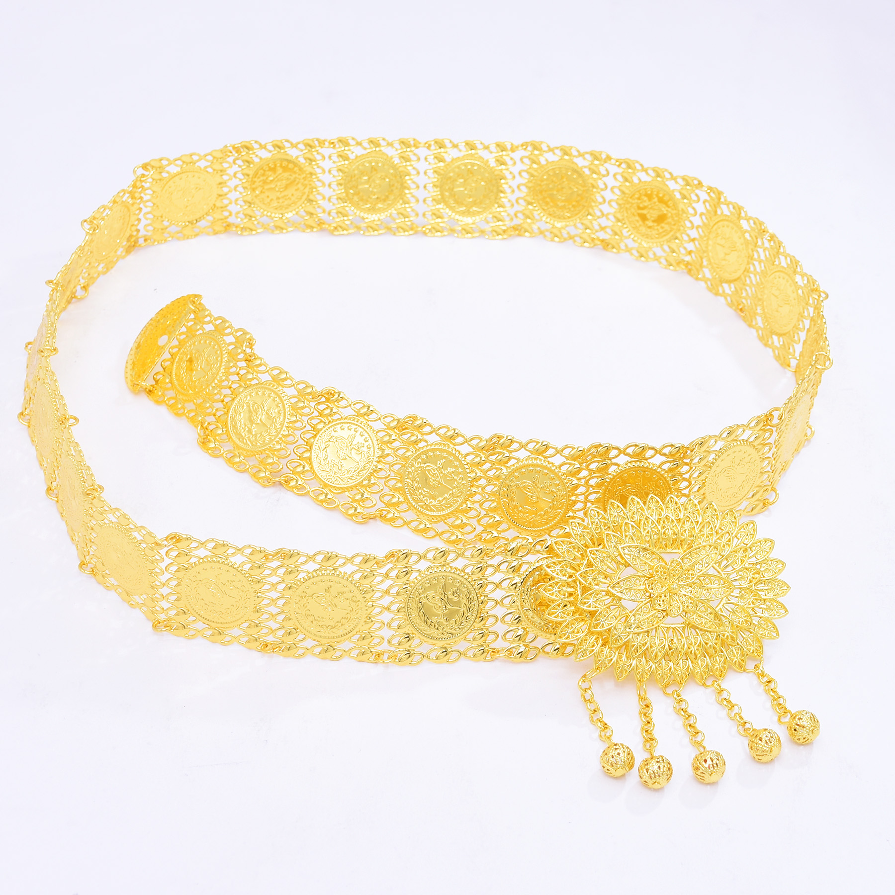 Golden Alloy Carved Hollow Geo - đánh giá và giá Ethnic Fashion Co In