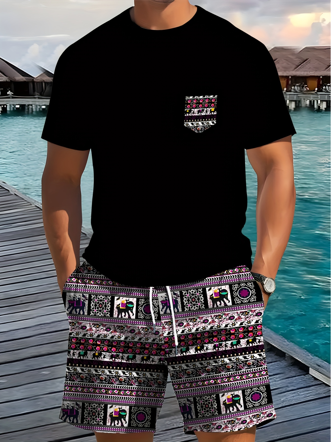 2026 Summer New Men's Short-Sl - đánh giá và giá The Ethnic Fashion