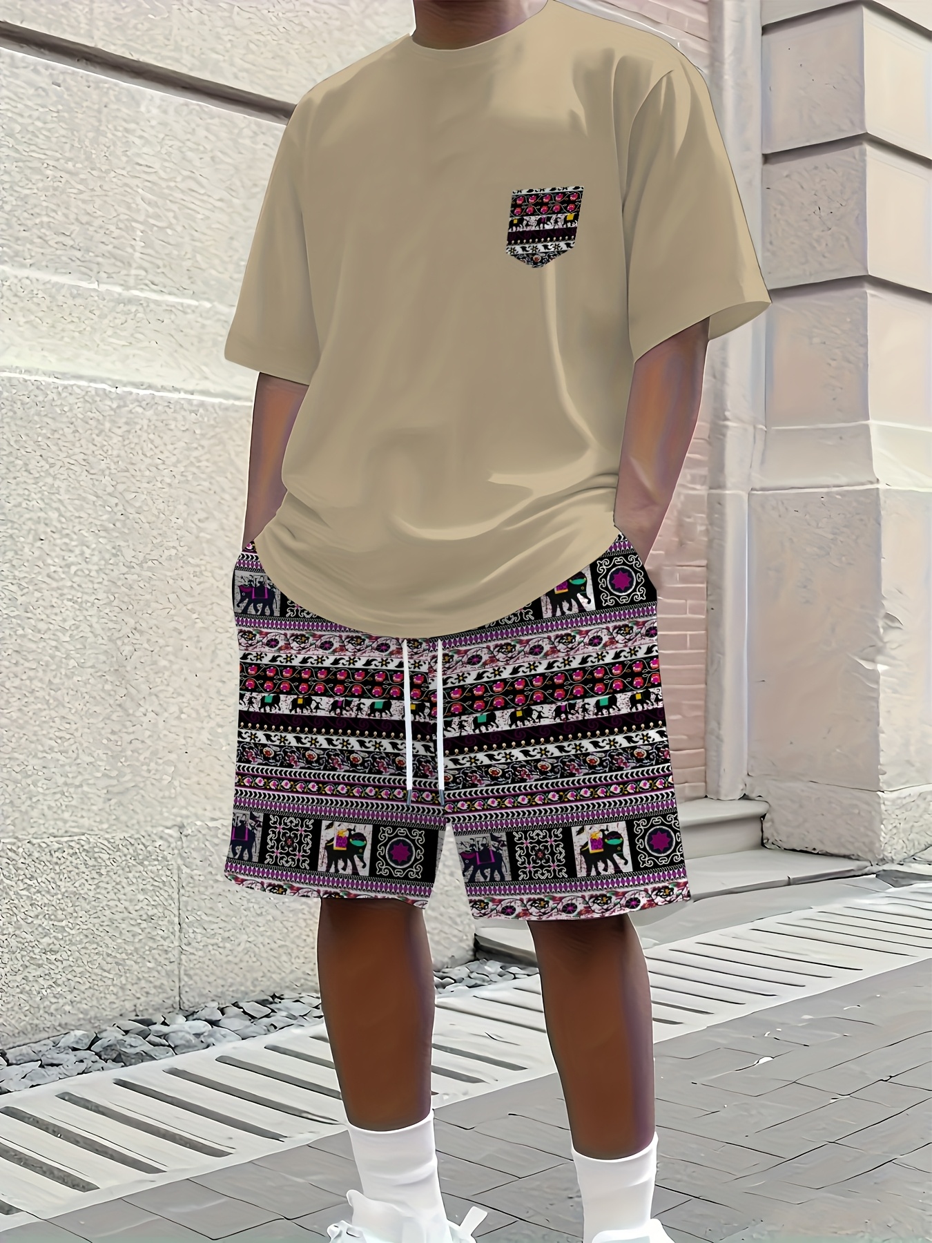 2026 Summer New Men's Short-Sl - đánh giá và giá The Ethnic Fashion