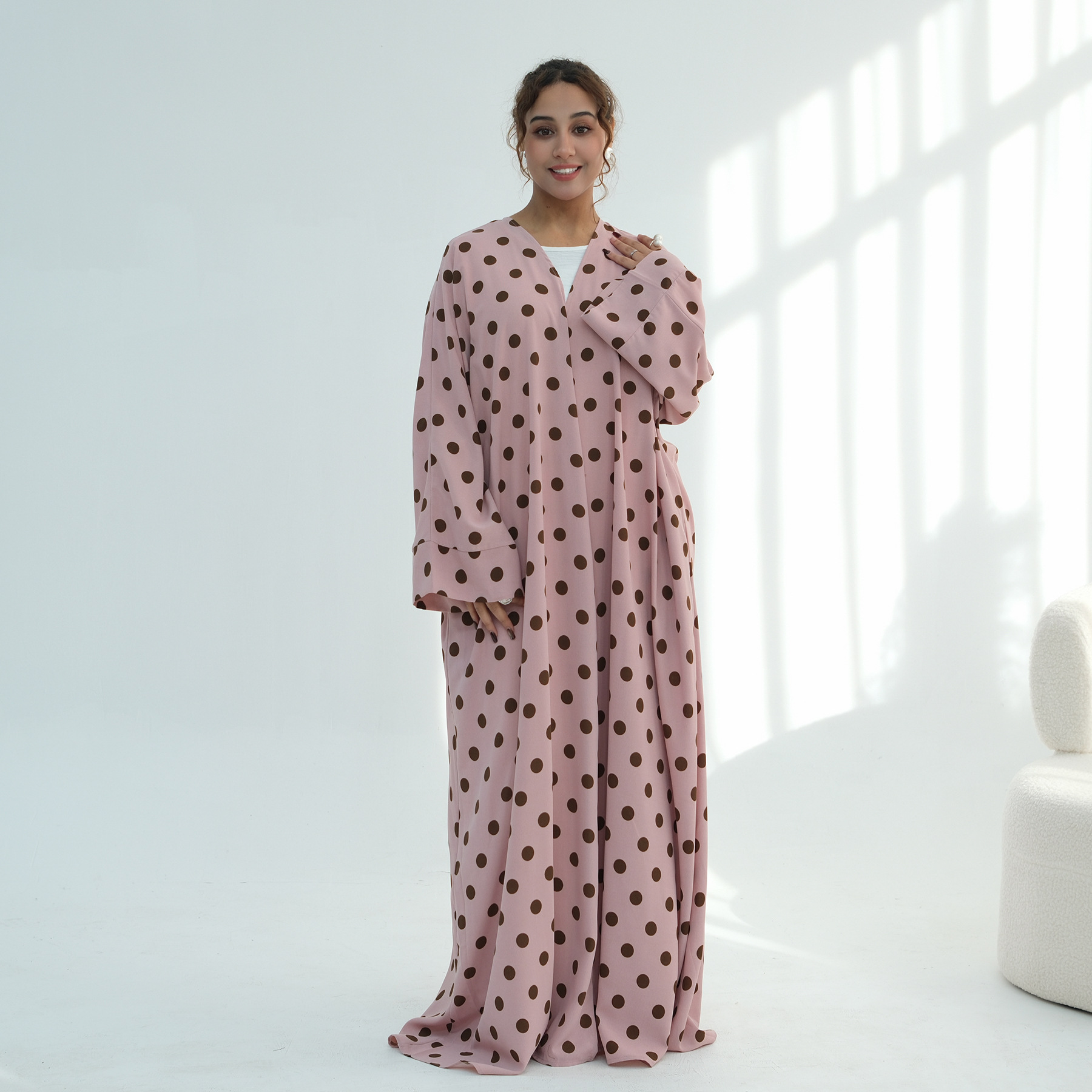 Dubai Polka Dot Abaya Kaftan H - đánh giá và giá Abaya Modest Wear