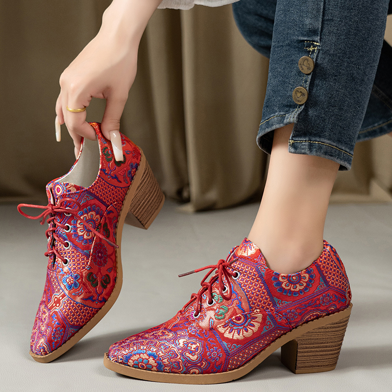 Ethnic Ladies Boots Spring Win - đánh giá và giá The Ethnic Fashion