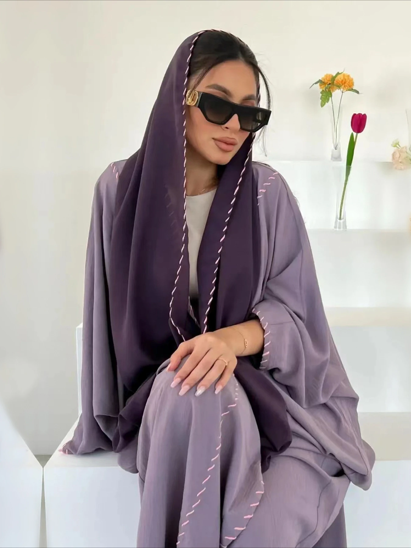 Muslim Women Abaya with Scarf  - đánh giá và giá Abaya Modest Wear