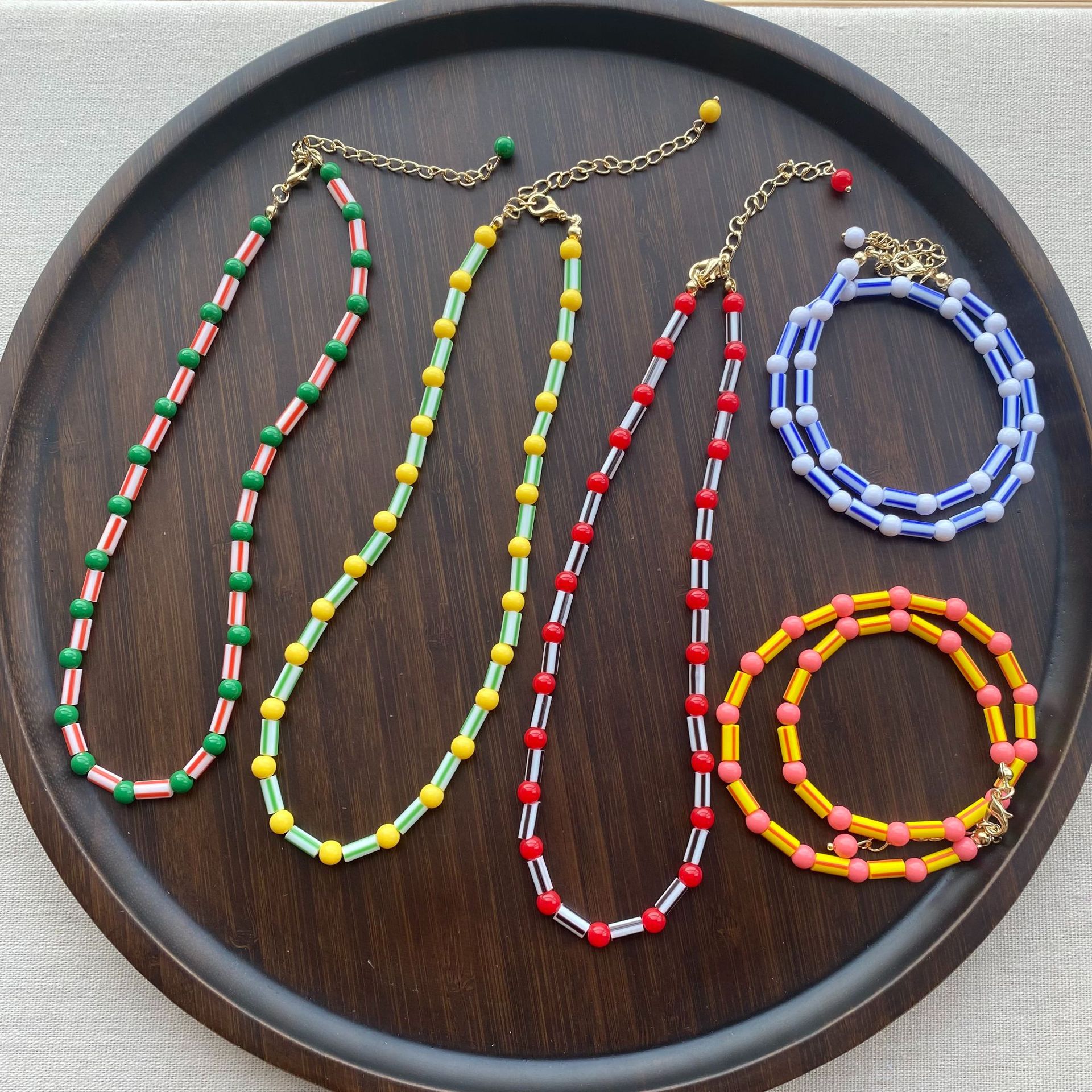 Fashion Colorful Beaded Neckla - đánh giá và giá Y2K Ethnic Fashion