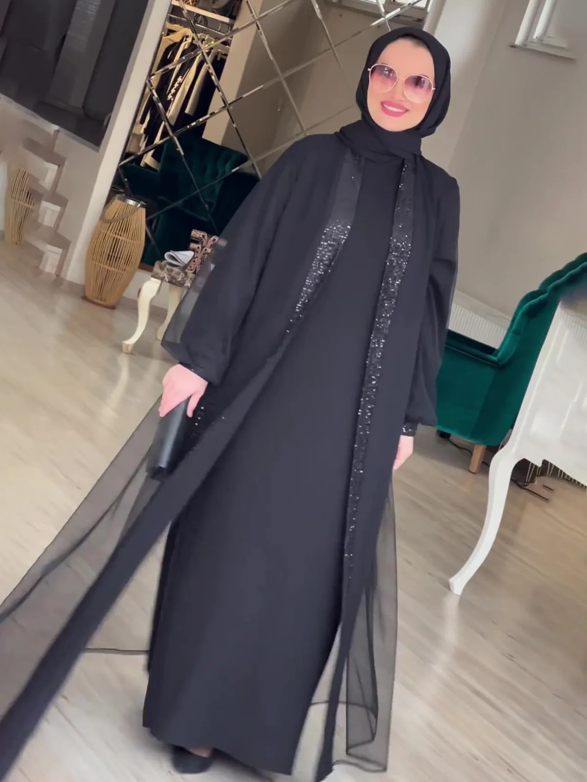 Muslim Modest Women Dress Jala - đánh giá và giá Abaya Modest Wear