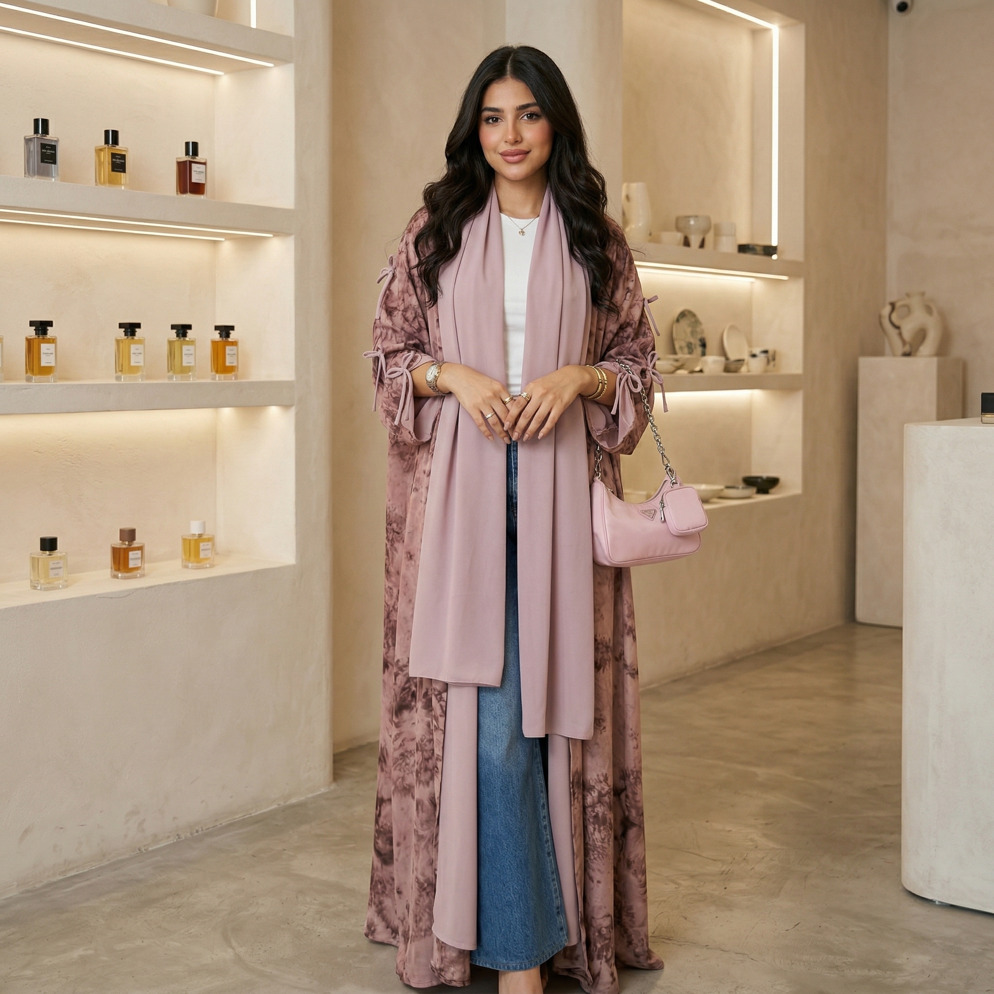 Muslim Women 2-Piece Floral Pr - đánh giá và giá Abaya Modest Wear
