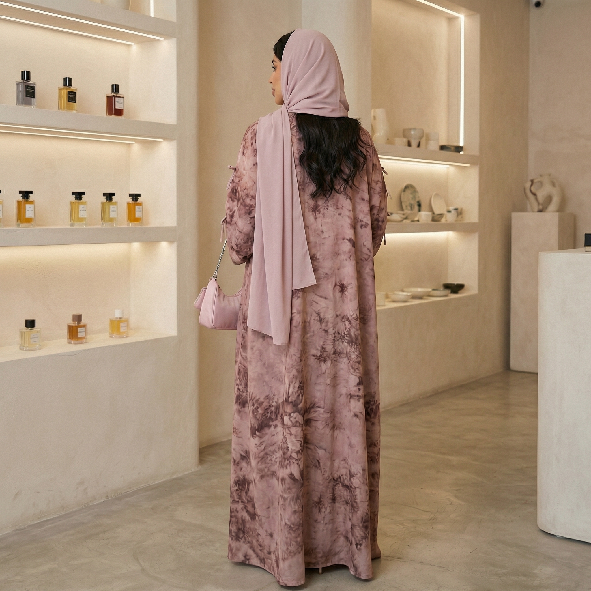 Muslim Women 2-Piece Floral Pr - đánh giá và giá Abaya Modest Wear