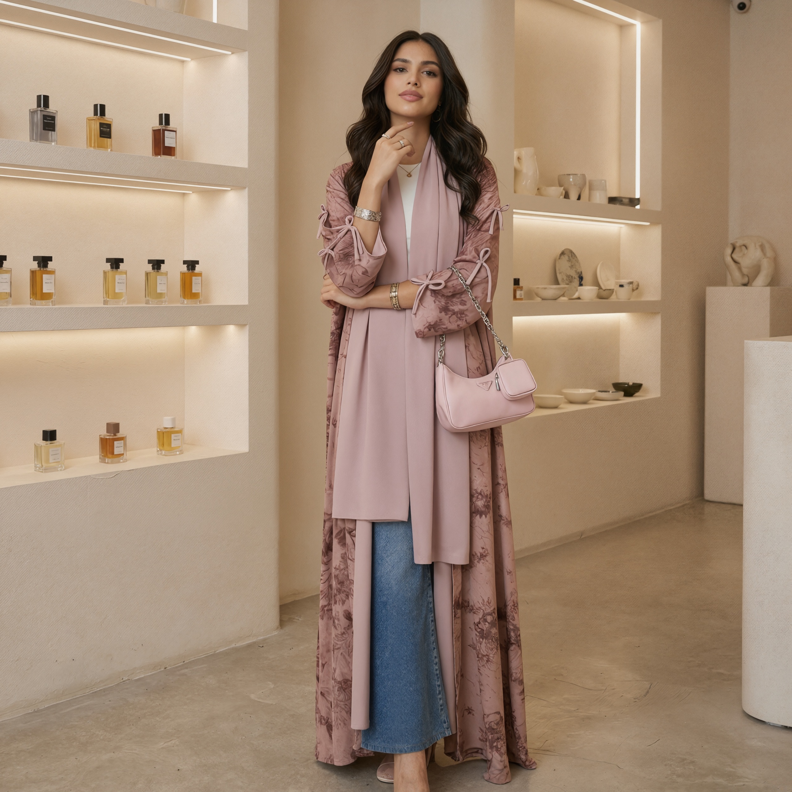Muslim Women 2-Piece Floral Pr - đánh giá và giá Abaya Modest Wear