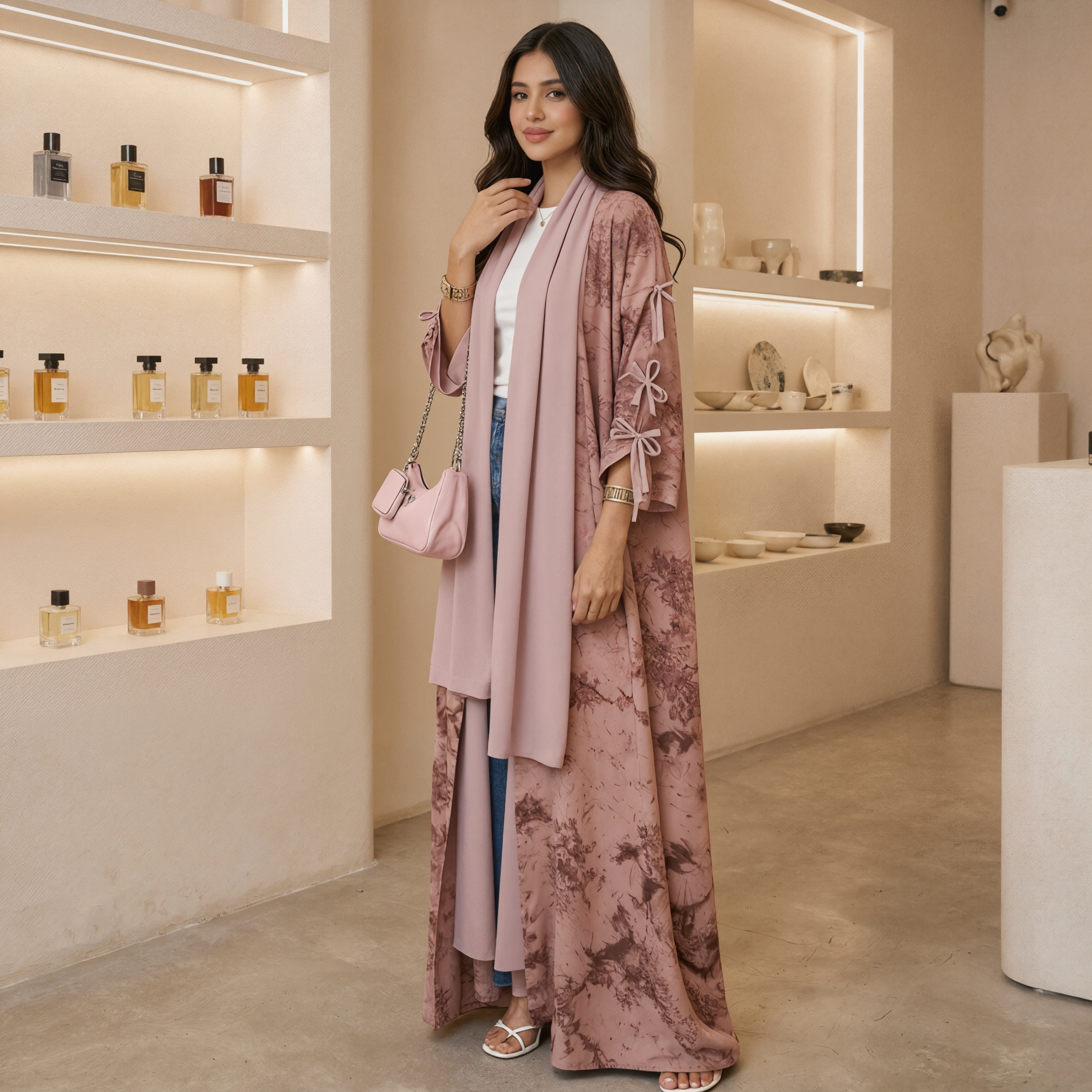 Muslim Women 2-Piece Floral Pr - đánh giá và giá Abaya Modest Wear