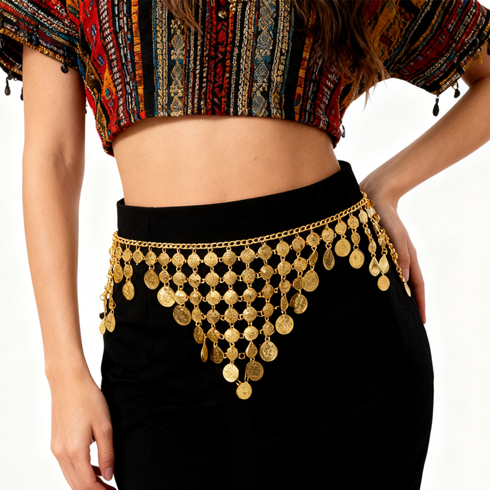 Trendy Luxury Gold Coin Pendan - đánh giá và giá Ethnic Fashion Co In