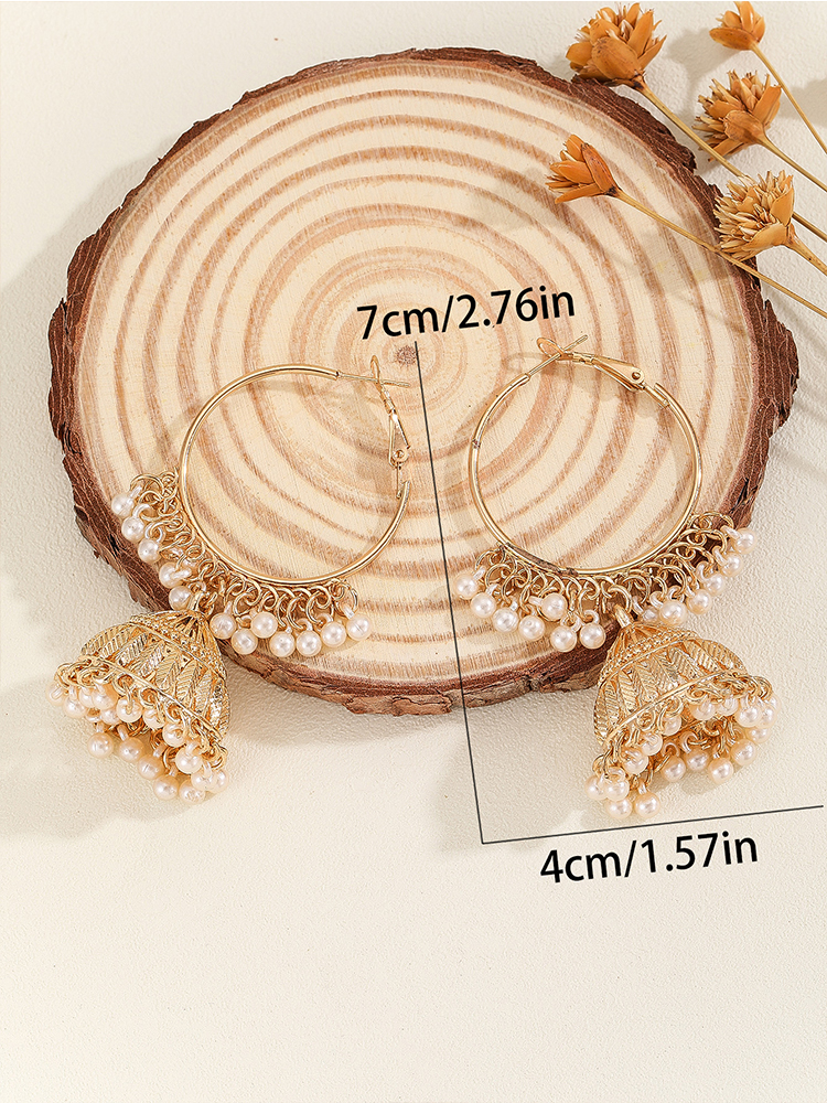 1 Pair of Fashionable Hoop Ear - đánh giá và giá Ethnic Fashion Wear