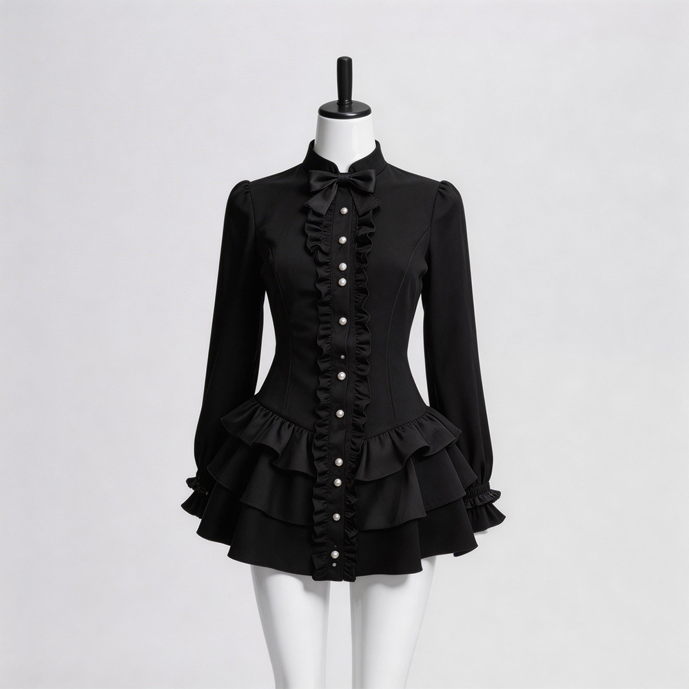 Black Gothic Short Skirt Hallo - đánh giá và giá Ethnic Fashion Wear