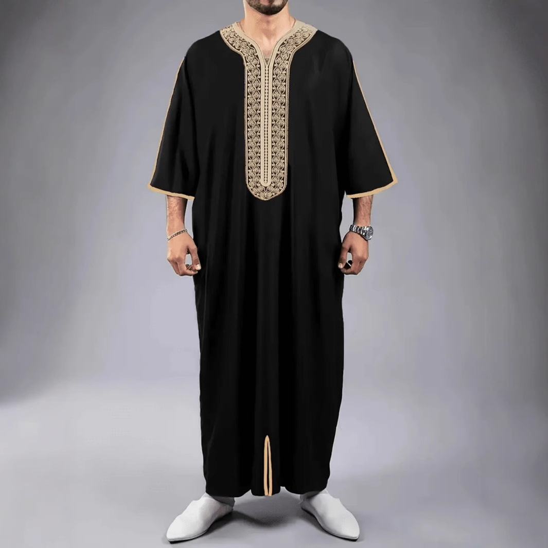 New 2025 Men's Long Sleeve Emb - đánh giá và giá Ethnic Fashion Wear
