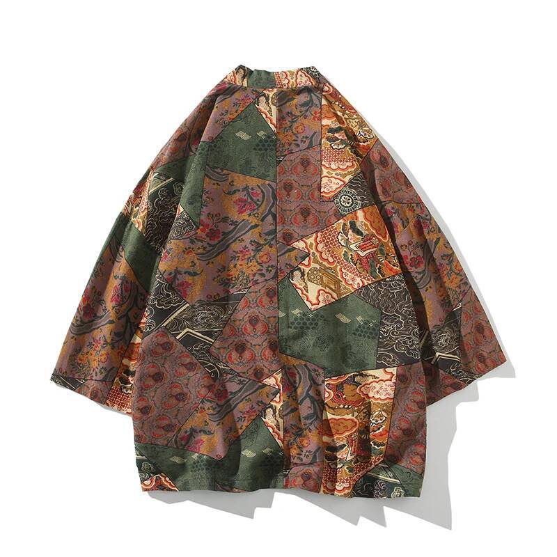 Ethnic Style Print Yukata Men  - đánh giá và giá The Ethnic Fashion