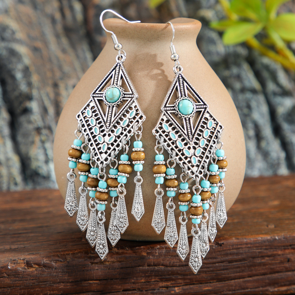 Ethnic Style Dangle Earrings F - đánh giá và giá Ethnic Fashion Wear