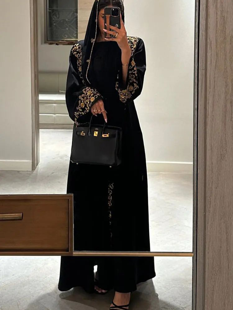 Luxury Abaya Embroidered Sequi - đánh giá và giá Abaya Modest Wear
